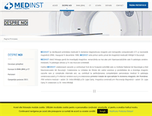 Tablet Screenshot of medinst.ro